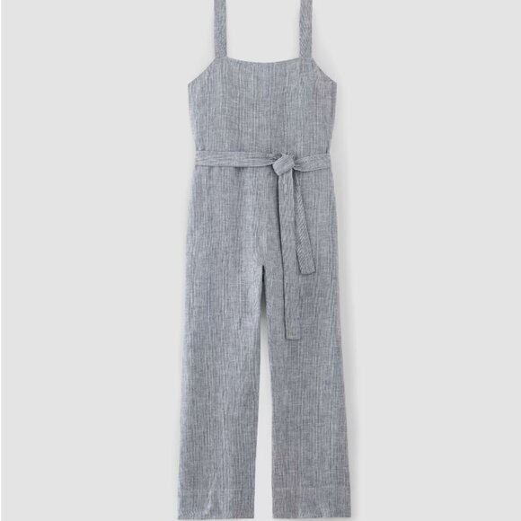 NWOT Everlane Linen Side-Button Jumpsuit - Picture 5 of 7